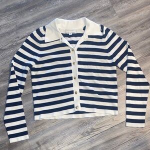 EUC FREE ASSEMBLY Coastal Prep Collared Top M